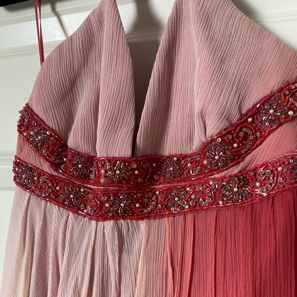 Y2K Beaded Express 100% Silk Fairy Dress - Picture 4 of 11